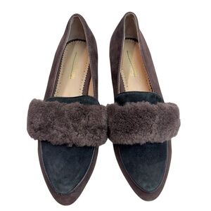 Anthro x Faryl Robin Ellison Shearling Loafers Sz 6